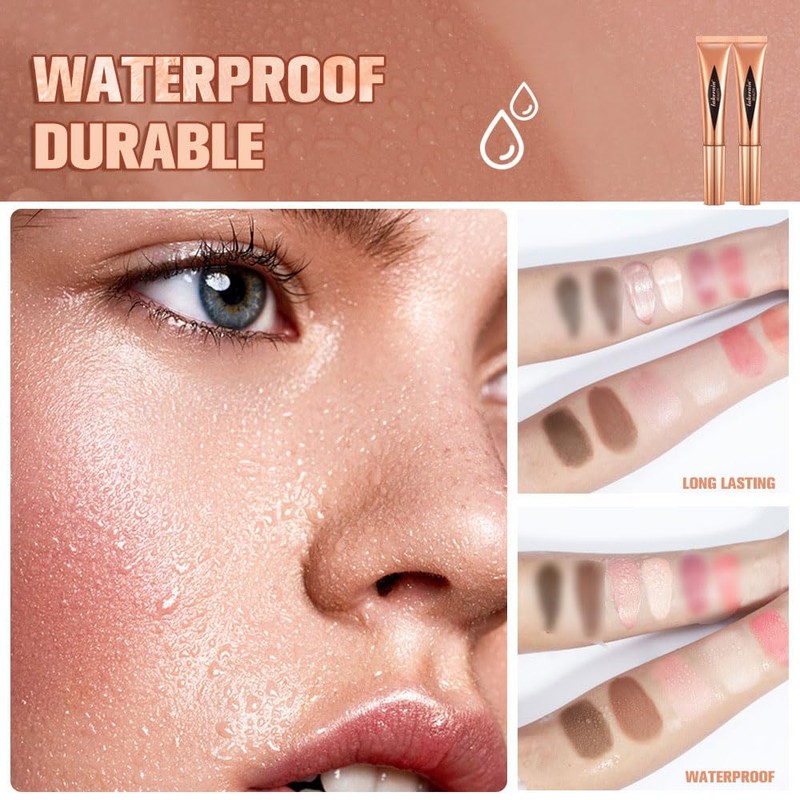 zalati Liquid Highlighter 12ml Face Highlighters Stick Long-lasting, Natural for