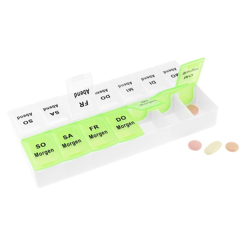 3 x Wellgro® tablet box for 7 days, 2 compartments