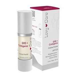 Lovy Care Crema Facial Q10Colgeno Efecto Lifting 30 ml pH 5.5 Biogeneradora Renovacin Celular Efecto Lifting                                          