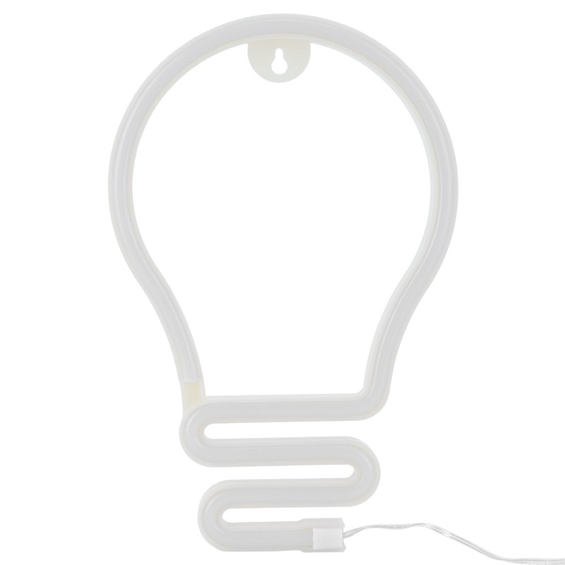 Bulb Shape Neon Light LED Sign for Wall Decor Party