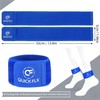 QUICKFLX Shin Pads (Blue) with Adjustable Belt - High Performance