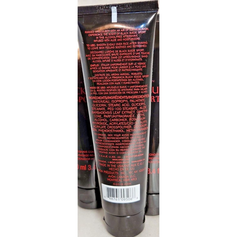 Avon BLACK SUEDE SPORT After Shave Conditioner 3.4 Lot of