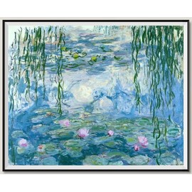 NIHO-JIUMA Diamond Painting Kits Monet's Water Lily,5D Diamond Art Kits Full Drill Canvas Painting Gift for Adults,Home Decorative(30x40cm/12x16 inches)