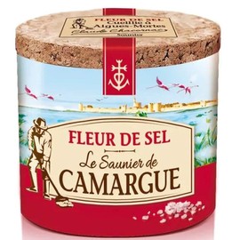 Le Saunier De Camargue Fleur De Sel Sea Salt, 4.4 Ounce Canisters (5 PACK)