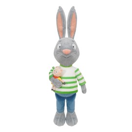 BANDAI Pip and Posy Talking Feature Plush Pip with Piggy - Large Talking Teddy - Soft Toy with Sounds - Big Cuddly Toy with TV Show Phrases