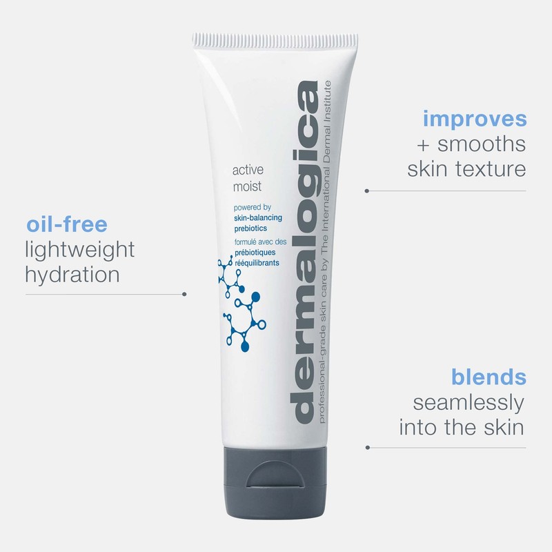 Dermalogica Active Moist Face Moisturizer, Oil-Free Lightweight Daily Hydrating Lotion,
