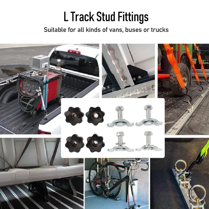 Carbon Steel Stud Fittings, 360 Degree Rotation L Track Tie