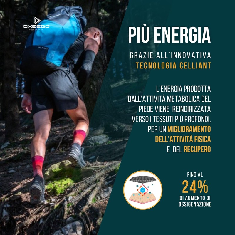 Oxeego Calze Trekking Termiche Antivesciche, Ossigenanti e Antibatteriche - Calzini