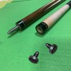 3Pcs Rubber Cue Butt Protectors, Black Pool Cue Stick Rubber