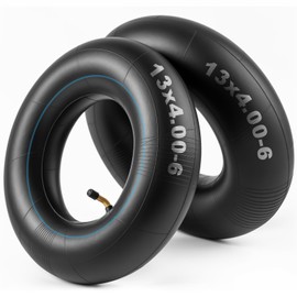 Hsupawa Replacement Inner Tubes 4.10/4.00/3.50-6 (13 x 4.00-6) with TR87 Bent Valve Stem Compatible with Wheelbarrows, Mowers, Hand Trucks and More 3.50-6 4.00-6 4.10-6 13x4.00-6 Tire Tubes-2 Pcs