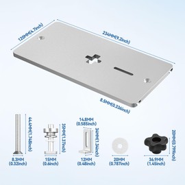 Jigsaw Insert Plate Aluminum Alloy Router Jigsaw Table Insert Plate Electric Jigsaw Trimming Flipboard Electric Jigsaw Flipboard Electric Jigsaw Flipboard for Jigsaw Work