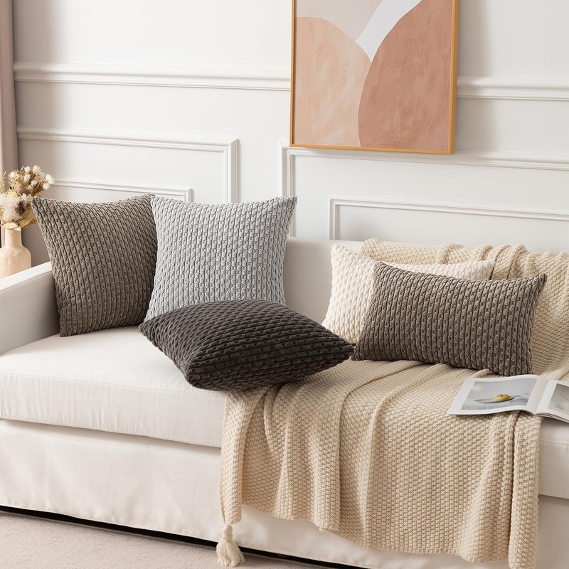 Kevin Textile Set of 2 Decorative Pillows Covers for Couch