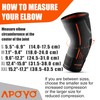 APOYO Elbow Brace for Tendonitis and Tennis Elbow, Compression Sleeve