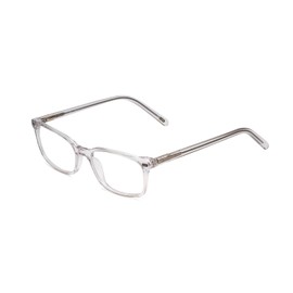 Calabria Ernest 4852 Rectangular Reading Glasses +6.00 Clear Crystal Silver Glitter Men Women
