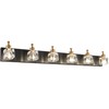 PRESDE Vanity Lights 6 Lights Modern Crystal Bathroom Lights Fixtures