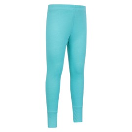 Mountain Warehouse Talus Kids Base Layer Thermal Pants - Moisture Wicking, Lightweight & Quick Drying Leggings, Boys & Girls - Spring Summer, Outdoors & Travelling Teal Kids Size 5-6 Years