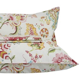 Queen's House Sheets Boho Lotus Print Bed Sheet Sets Queen Size-G