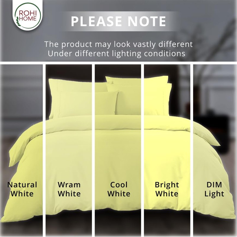 Rohi Easy Care plain Single Duvet Cover set – Soft