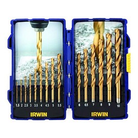 HSS Titanium Metal Drill Bit Set, 15 Piece