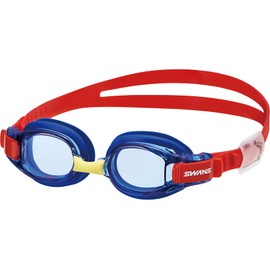 Swans SJ-8N BL Swimming Goggles, Made in Japan, Blue, For Kids 3 to 8 Years Old