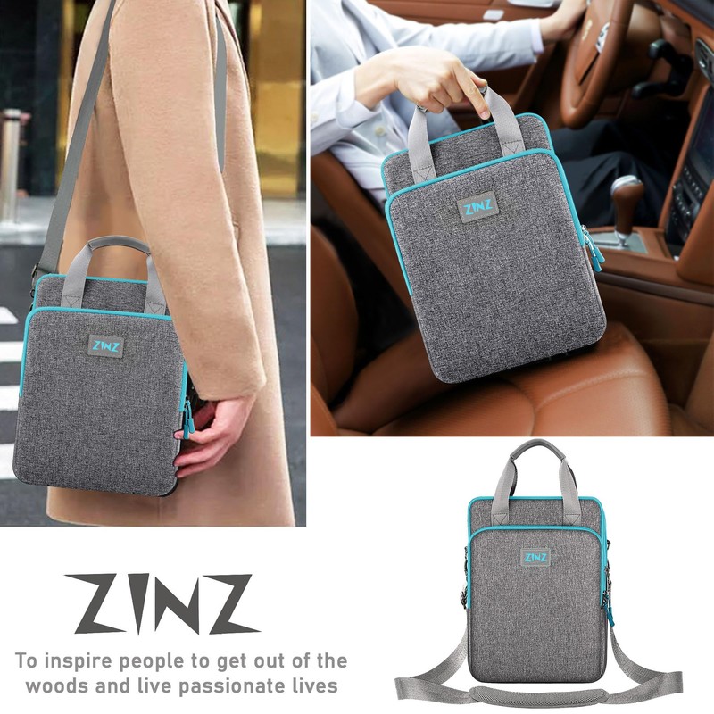 ZINZ 12.3-13 Inch Travel Laptop Shoulder Bag with Expandable Compartment