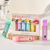 6 Pack Fruit Lip Balm Set, Moisturizing Lip Balm Sticks