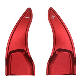 for GMC Acadia/Terrain/Yukon Buick Envision/Enclave Chevy Traverse/Equinox/Suburban/Tahoe 2025 Aluminum Steering Wheel Shift Paddle Extension Accessories(red)