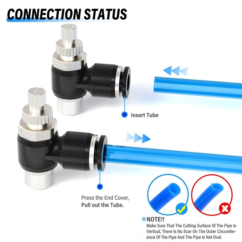 TAILONZ PNEUMATIC 3 Pack SL-5/32-N2 Push to Connect Air Line
