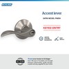 Schlage F51A ACC 619 Accent Door Lever, Keyed Entry Lock,