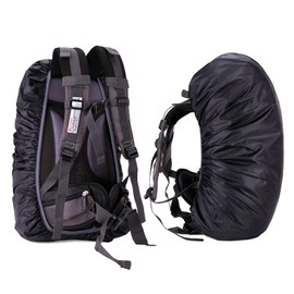 ALLVD Backpack Cover, Waterproof, 3 Colors, 2 Sizes, 2 Sizes, 2 Times More Waterproof, 4 Waterproof Design, Fall Prevention, Storage Bag, Black