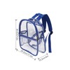 PVC Transparent Backpack Portable PVC Zipper Design High Capacity Clear