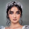 LOVFOIVER Diadema de boda para novias y dama de honor