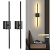 Battery Operated Wall Sconces with Remote Control, 11000mAh LED Wireless