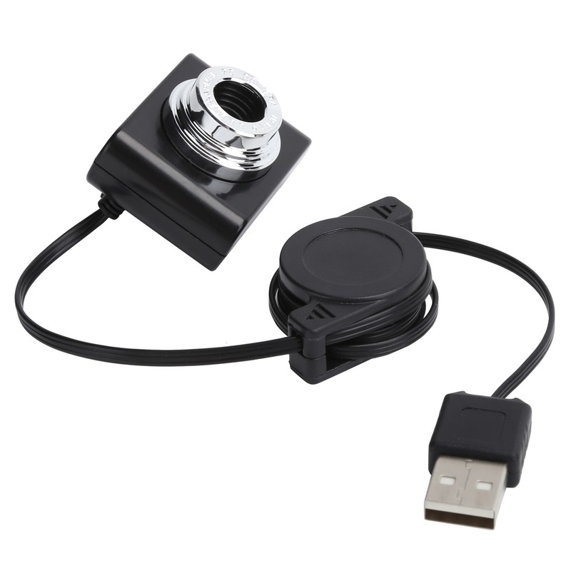 Webcam Clipon USB2.0 Camera with Retractable Cable 640 x 480
