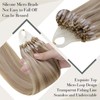 LaaVoo Micro Ring Extensions, Real Hair, Blonde Highlight Real Hair