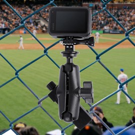 Pellking Fence Mount for Phone, Game Changer Mounting Kit with Storage Bag for Recording Baseball and Softball Games,Compatible with GoPro, Mevo Start, iPhone 16/15/14/13 and Action Cameras