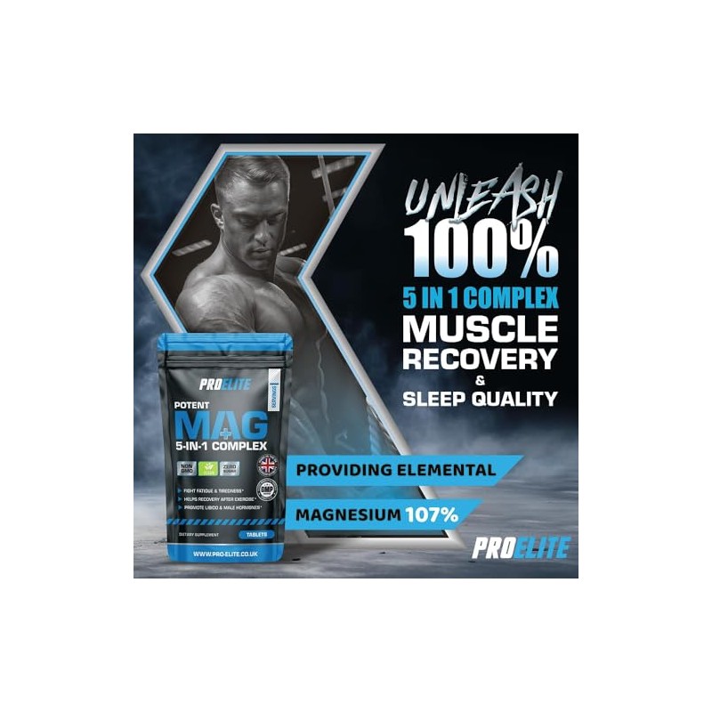 Magnesium Glycinate 5-in-1 Complex 1286mg - 400mg Elemental Per Serving