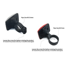 DEMYPROX Black Front-Rear Wheel Road Bicycle Reflector Kit (Red)