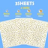 nooepc NOOEPC - Gemas doradas para el rostro, purpurina para
