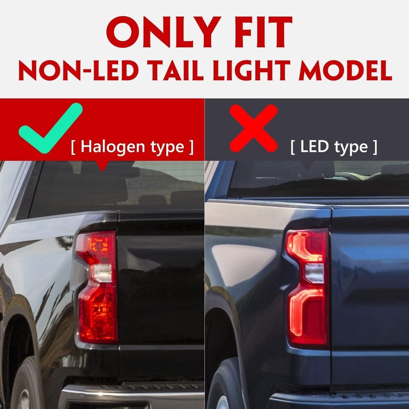 Huray Tail Light Rear Lamp for Chevy Silverado 2019 2020