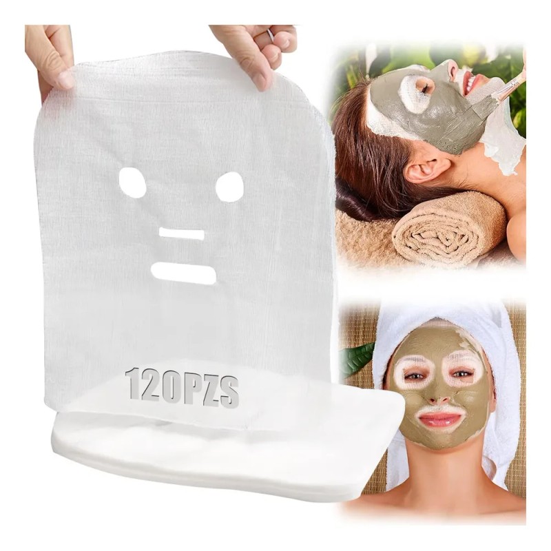 ANEBAKE 120pzs Mascarilla Gasa De Algodón Para Faciales Cuidado Piel