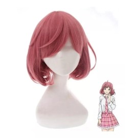 IHYAMS Peluca Rosa Corta Noragami Ebisu Kofuku Cosplay