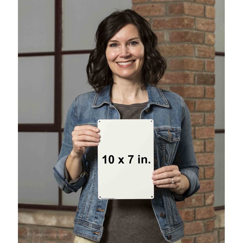 ComplianceSigns.com No Food No Drink Allowed Bilingual Sign, 10x7 inch