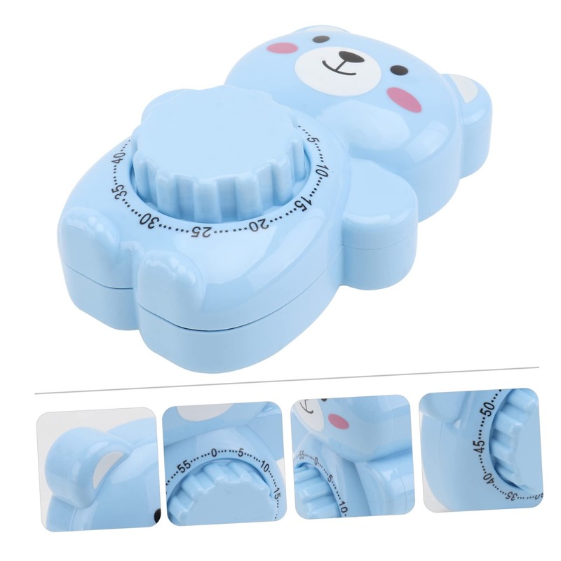 Ciieeo Cartoon Bear Kitchen Timer 60-Minute Baking Reminder Student Study