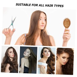 WOONEKY Anti-static Massage Hair Brush Set Scalp Sc Scalp Massage Brush Bamboo