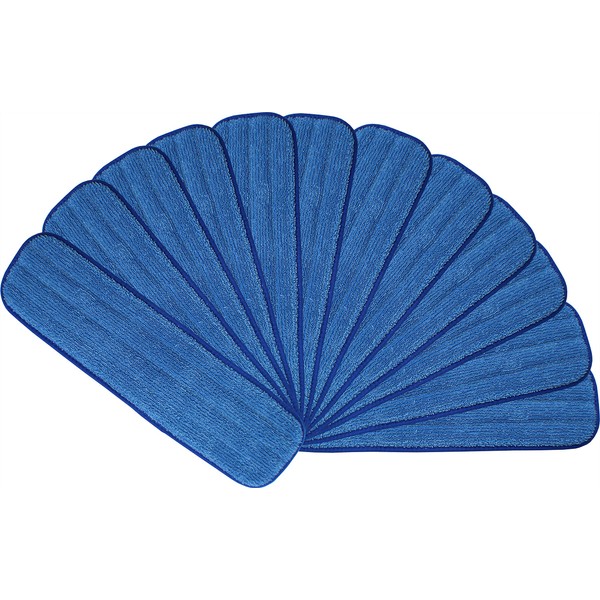 12-Pack of 24" Microfiber Mop Pads - Hook and Loop,