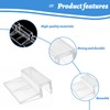 OTKARXUS 8 Pcs Aquarium Lid Clips Clear Acrylic Holder Holder