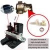 Oryzena Trunk Latch Actuator Compatible with Volkswagen Golf MK5 2004-2009,