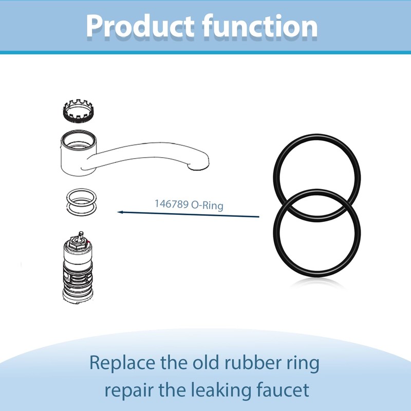 146789 O-Rings for Specific Moen Single-Handle Lever Kitchen Faucets (2