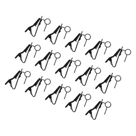 CORHAD 15pcs Iron Lavalier Microphone Clips Mic Holder Clamps with Flexible Fit for Interviews Meetings Presentations Travel Friendly Microphone Accessories